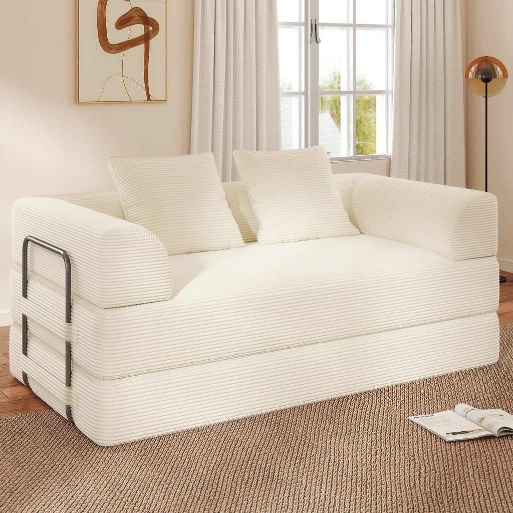 70" Convertible Floor Sofa Bed 4-in-1