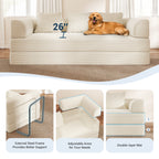 89" Convertible Sofa Bed 4-in-1