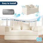 70" Convertible Floor Sofa Bed 4-in-1
