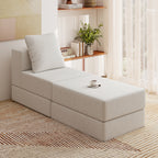 Modular Sectional Couch with 1 Ottoman