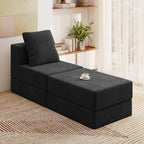 Modular Sectional Couch with 1 Ottoman
