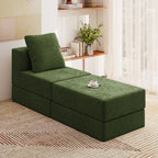 Modular Sectional Couch with 1 Ottoman