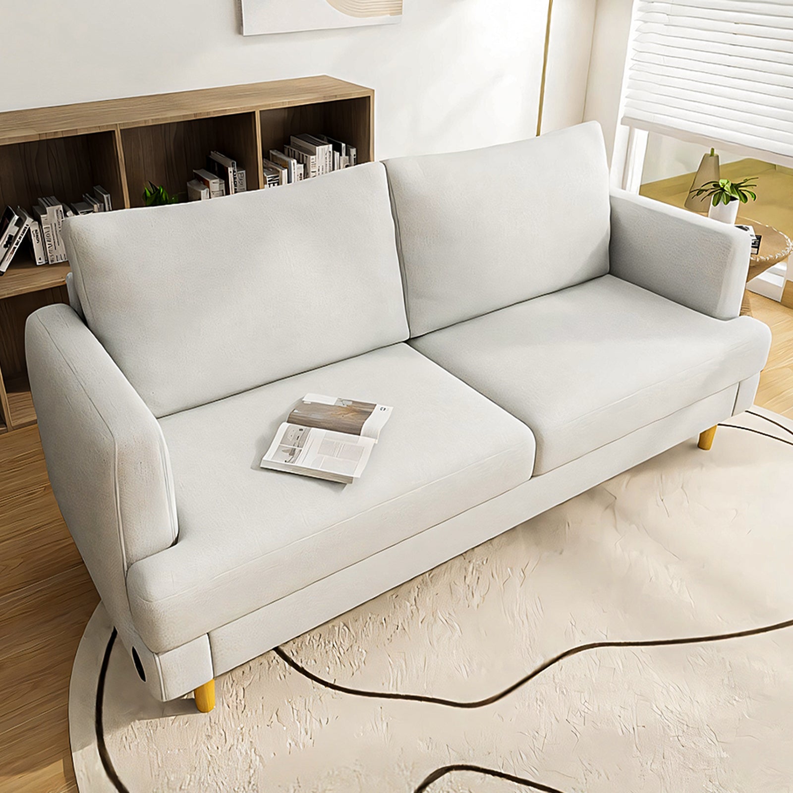 70" Modern Loveseat Sofa with USB Ports