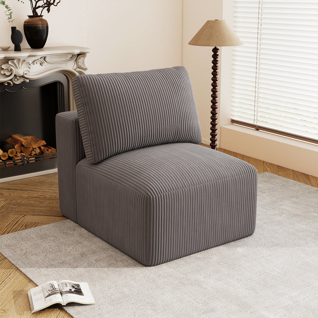 31" Armless Modular Cloud Chair