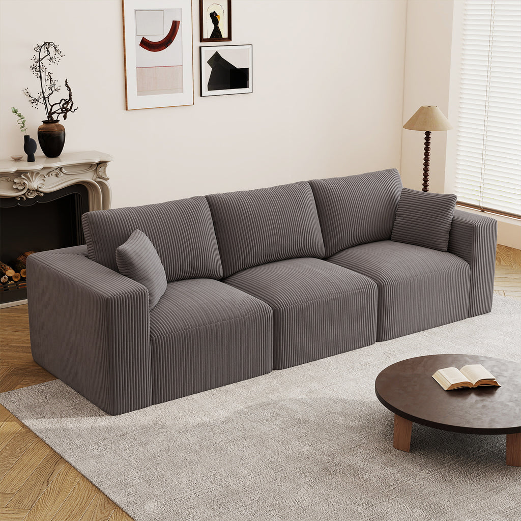 110" 3-Seater Modular Sectional Sofa