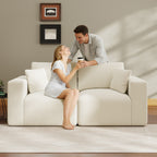 79" Modular Loveseat Couch