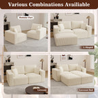 79" Modular Loveseat Couch