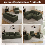 110" 3-Seater Modular Sectional Sofa