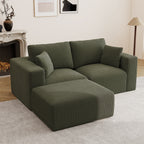 79" L-Shaped Modular Sectional Sofa with Ottoman & Chaise